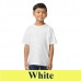Gildan Softstyle Midweight Youth  gyerek póló white